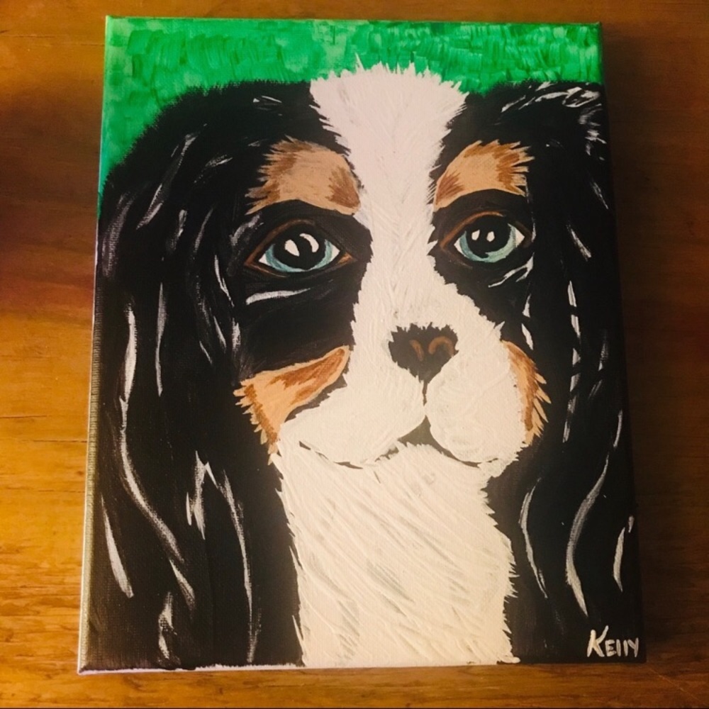 Custom Pet Puppy Kitty Portrait Original Paintings - Picture 5 of 8